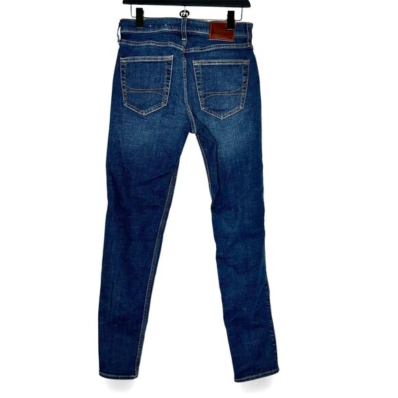 HOLLISTER Athletic Skinny Jeans Mens 29 x 32  Blue Stretch Denim - Picture 2 of 7